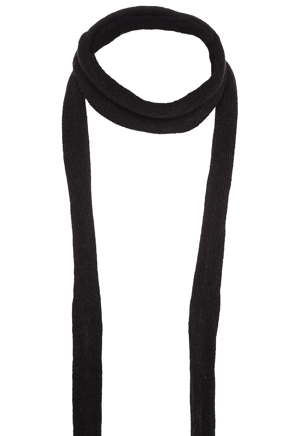 Roll Thin Scarf in Black | Bardot