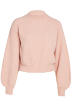 BELL SLEEVE FLUFFY KNIT in colour PINK LADY