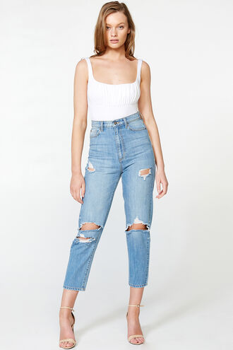 BETHANY BODYSUIT in colour BRIGHT WHITE