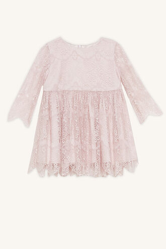 GERTRUDE LACE DRESS in colour POTPOURRI