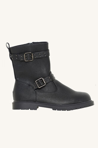 STUDDED ANKLE BOOT in colour METEORITE