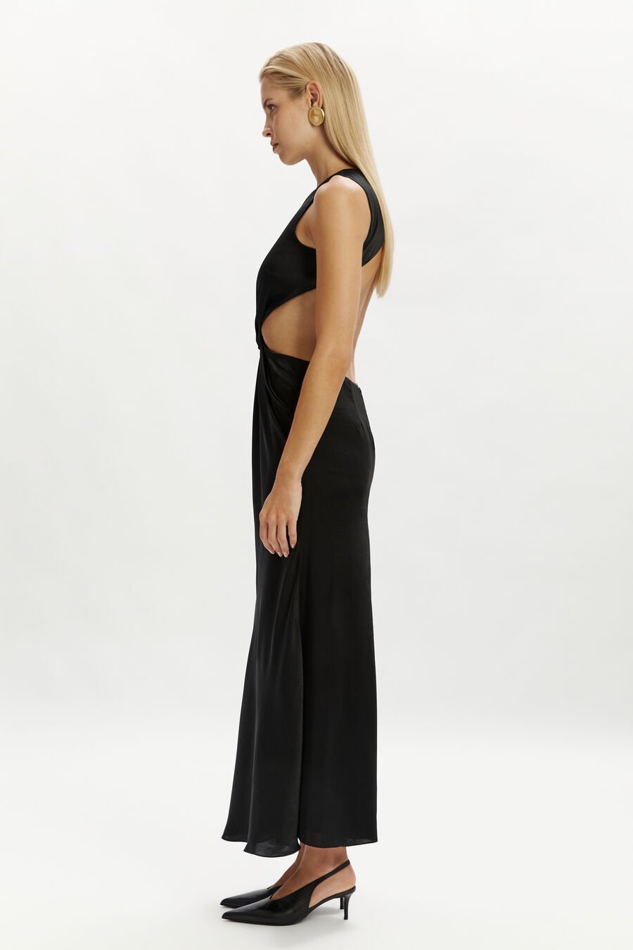 Esfira Twist Front Maxi Dress