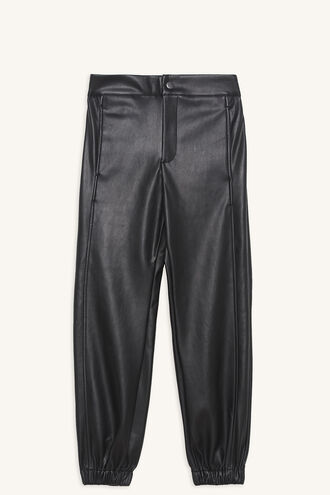 MISCHIEF PU PANT in colour JET BLACK