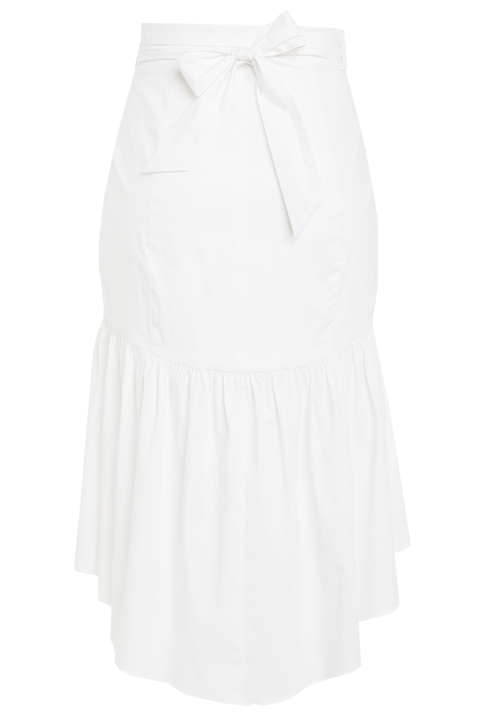 MIDI WRAP SKIRT in colour CLOUD DANCER