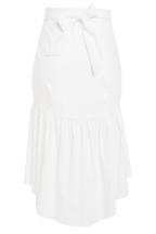 MIDI WRAP SKIRT in colour CLOUD DANCER