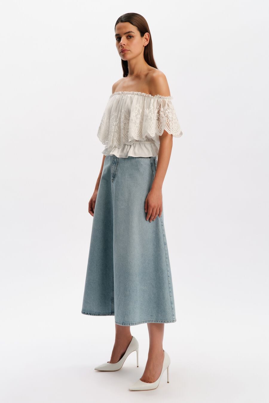 Ivanka Lace Detail Top
