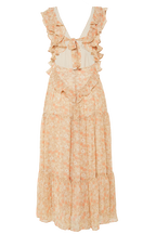 SIMONA FLORAL DRESS in colour CREAM TAN