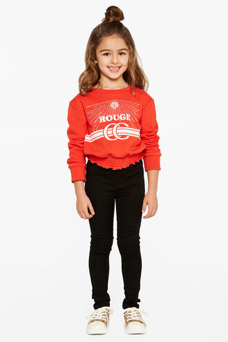 SHINE ROUGE SWEAT in colour FIERY RED