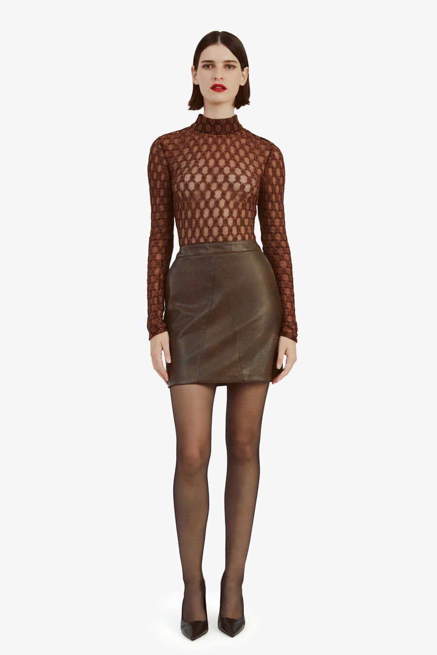Alexis Vegan Leather Skirt
