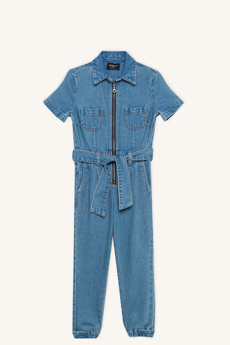DENIM ZIP JUMPSUIT in colour CITADEL