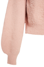 BELL SLEEVE FLUFFY KNIT in colour PINK LADY