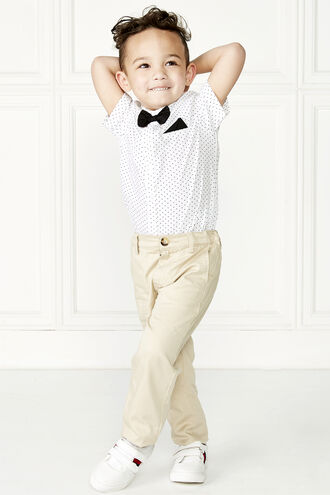 LIAM SPOT SHIRT in colour BRIGHT WHITE