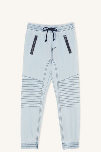 CHAMBRAY SLOUCH PANT in colour PLEIN AIR