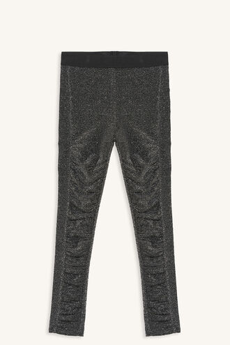 MYA SHIMMER LEGGING in colour SILVER