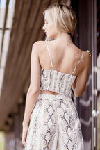 SNAKE PRINT CAMI in colour VANILLA ICE