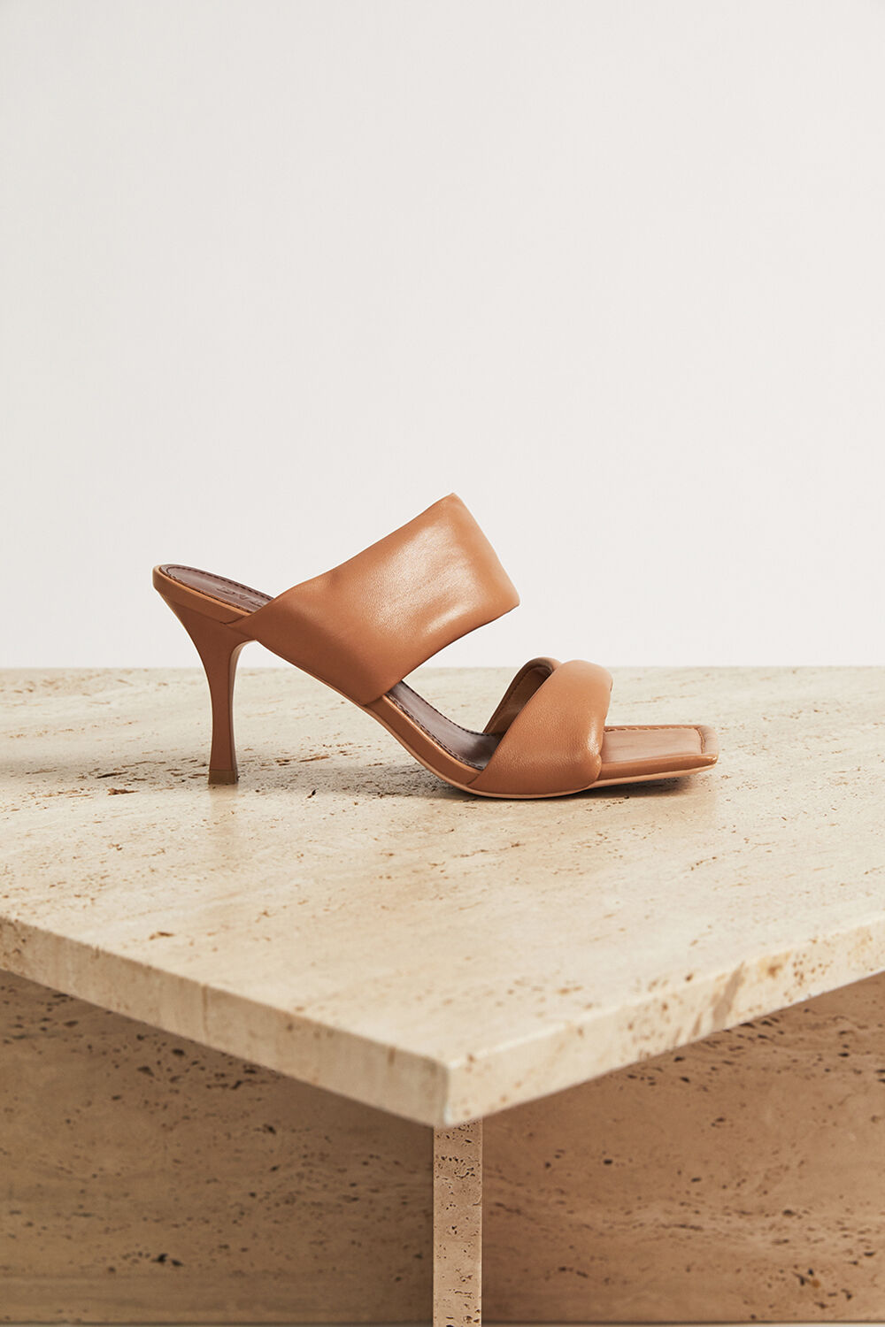 tan strappy heels