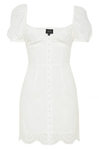 CHRISTIE MINI DRESS in colour CLOUD DANCER