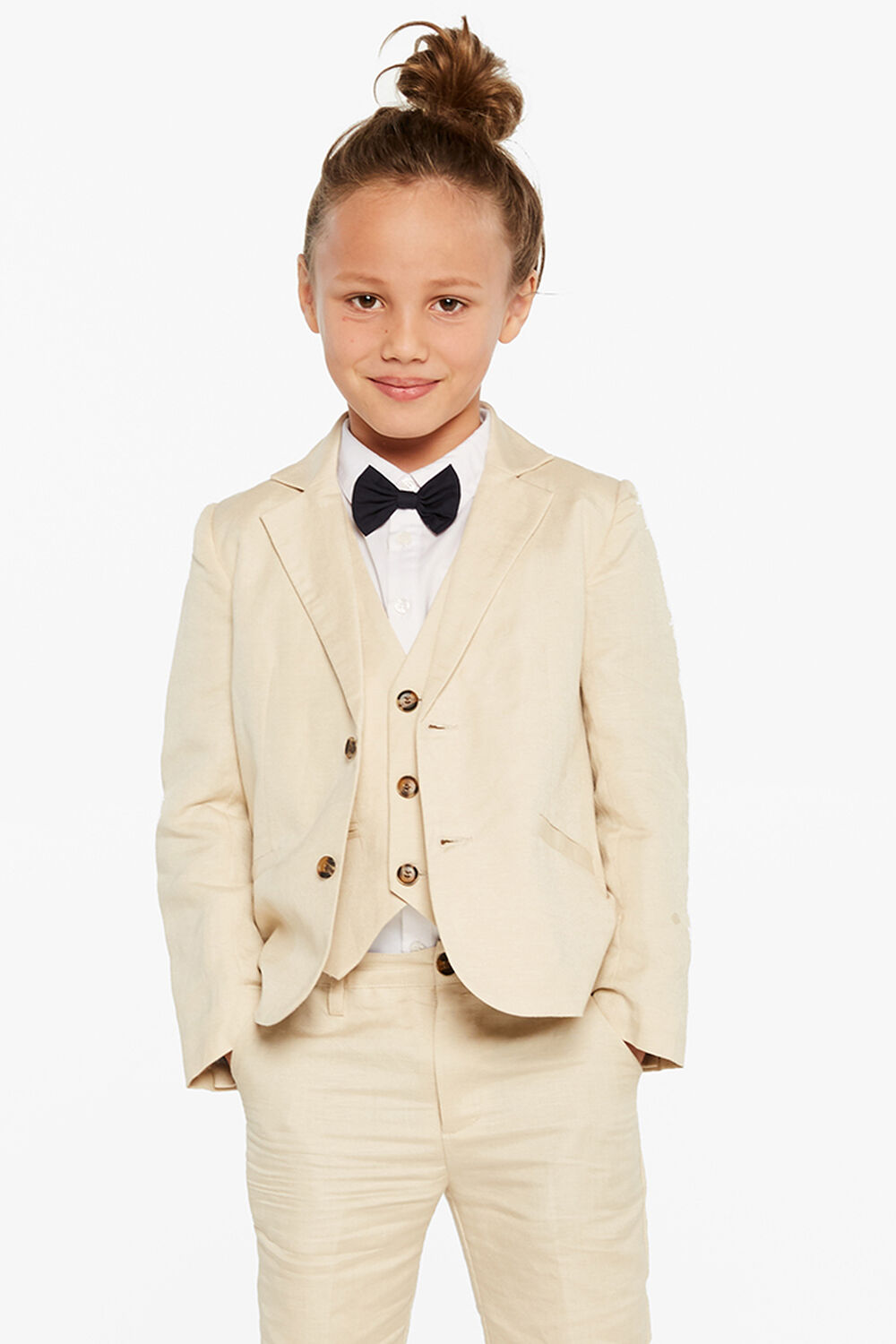 MILES LINEN BLAZER in colour MOONLIGHT