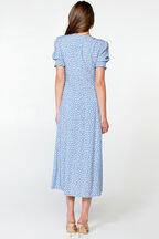 MILLIE FLORAL DRESS in colour POWDER BLUE