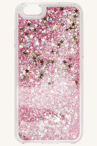 GLITTER PHONE COVER in colour HOT PINK