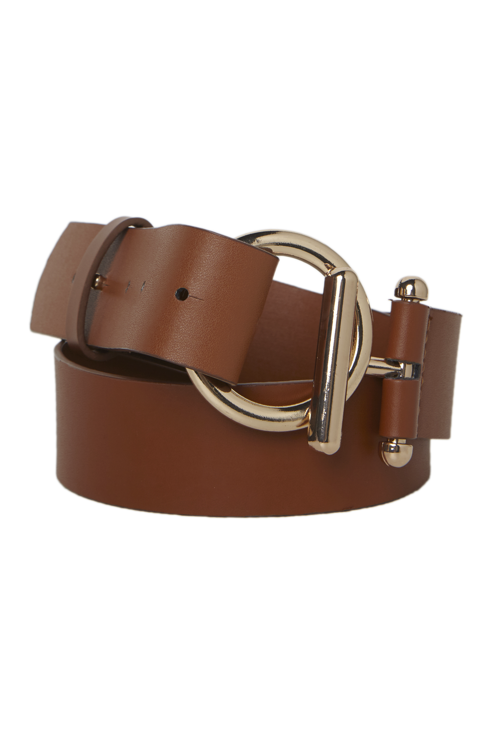 O Ring Belt In Tan Bardot