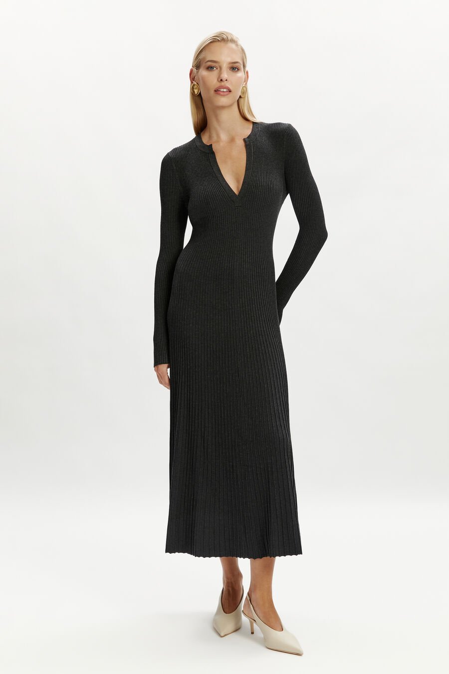 Hattie Knit Midi Dress