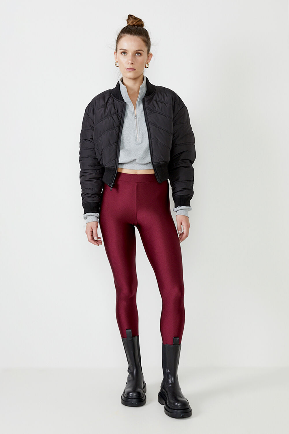 ROLLER LEGGING in colour BURGUNDY