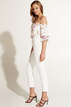 ZALIA SLIM PANT in colour CLOUD DANCER