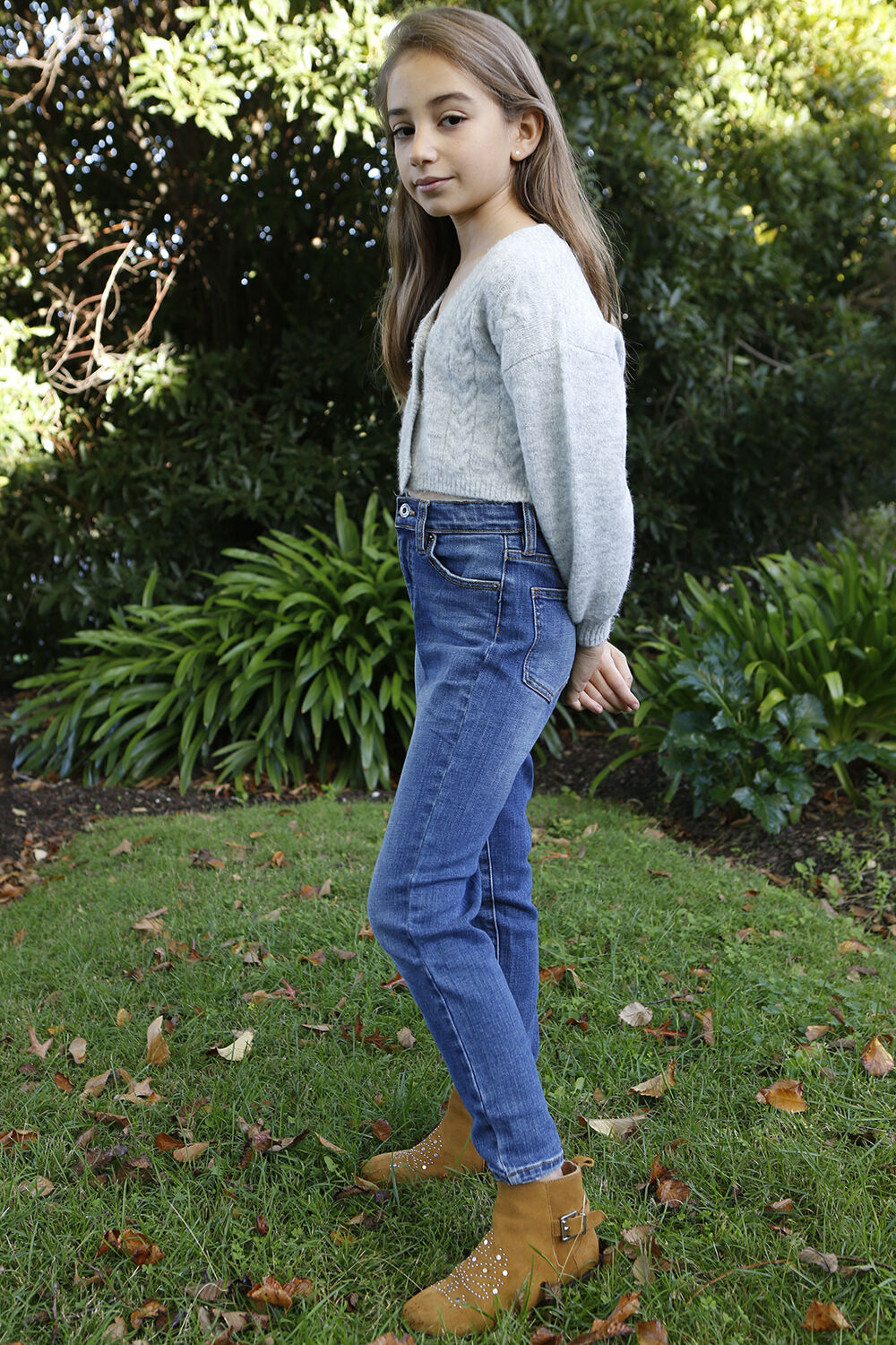 Tween Girl Khloe Clean Hi Crop Jean | Tween Girls 7-16 Denim | Bardot