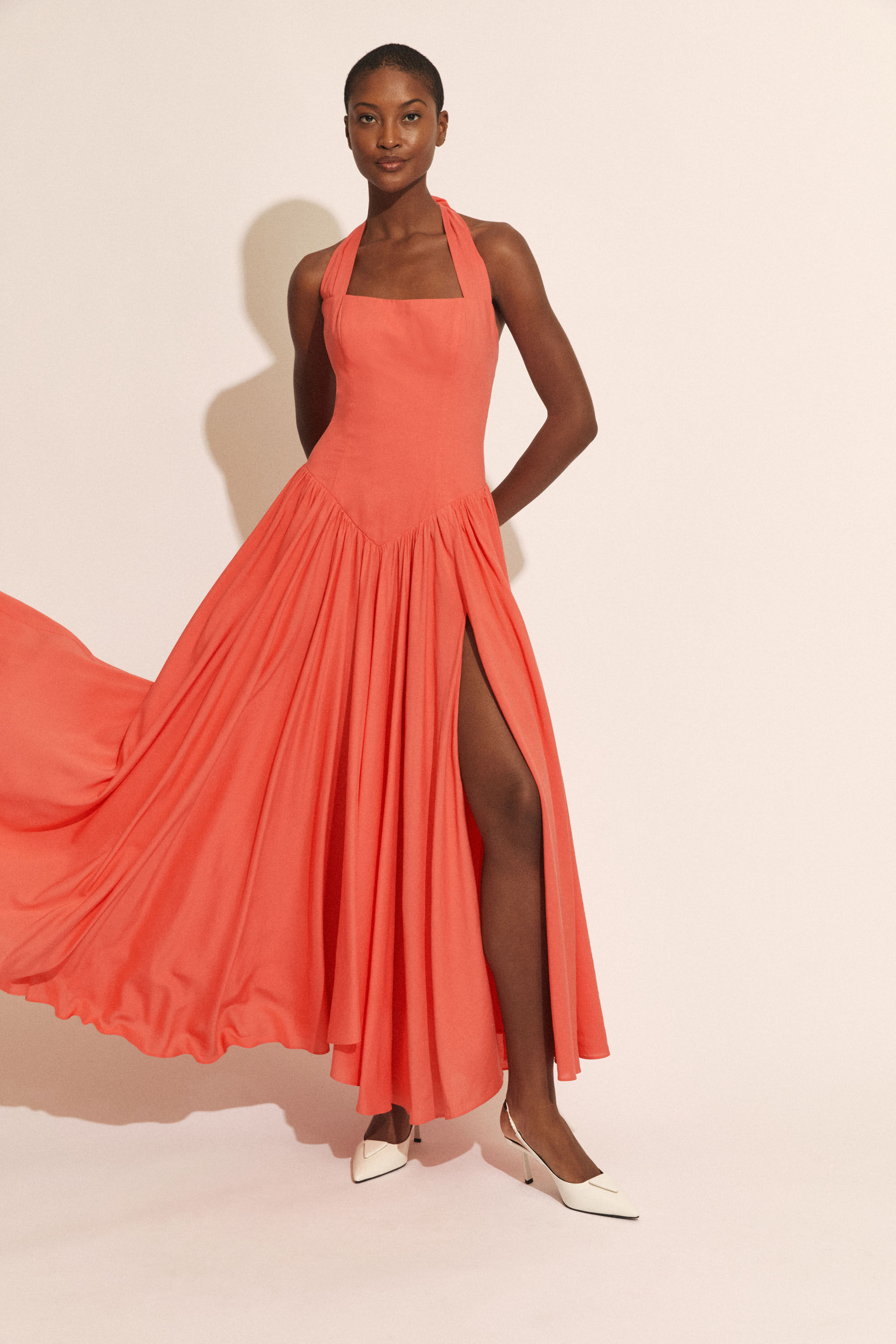 Bardot long dress top