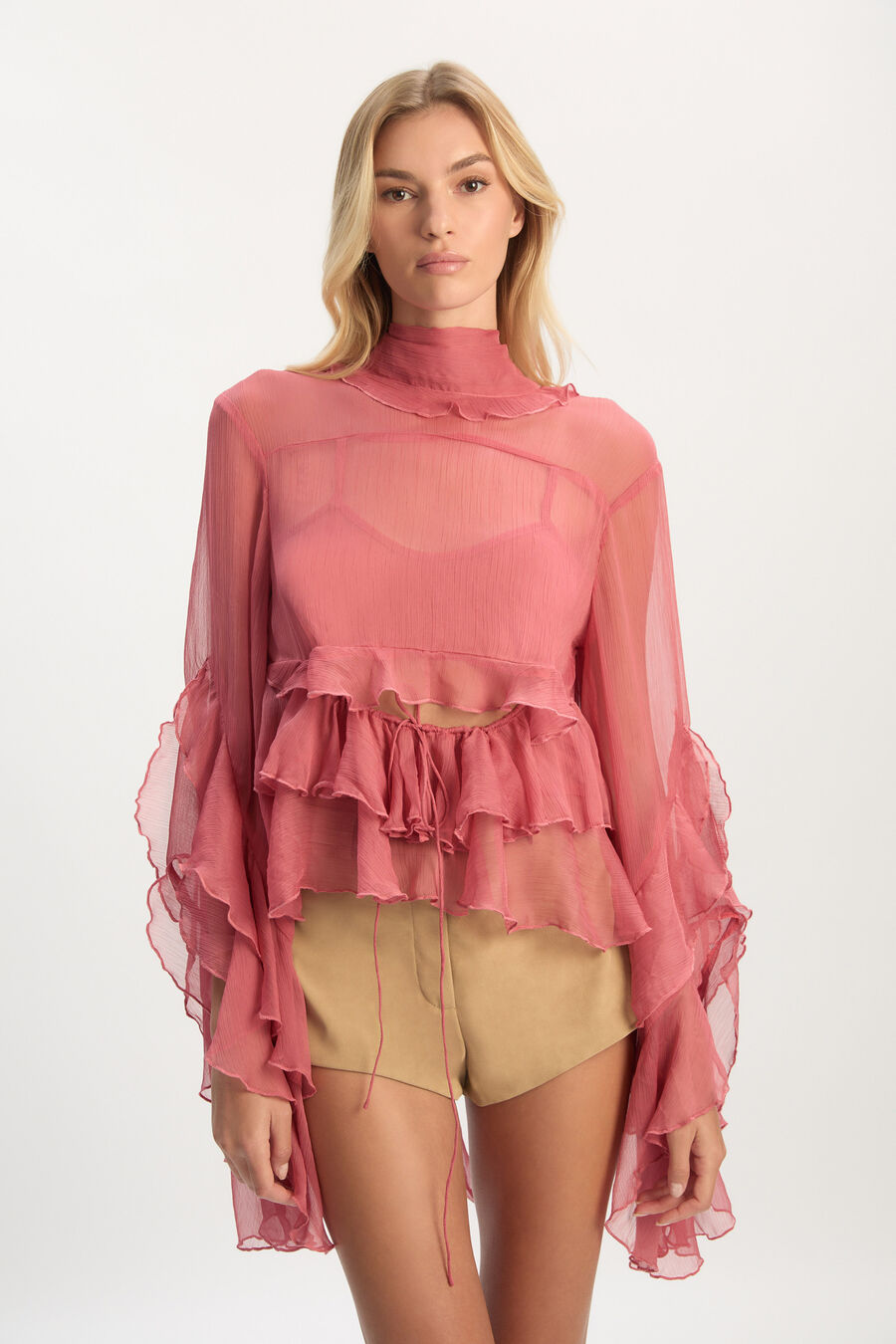 Anyssa Ruffle Blouse