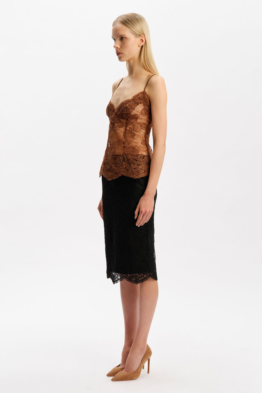 Andrina Lace Fitted Top