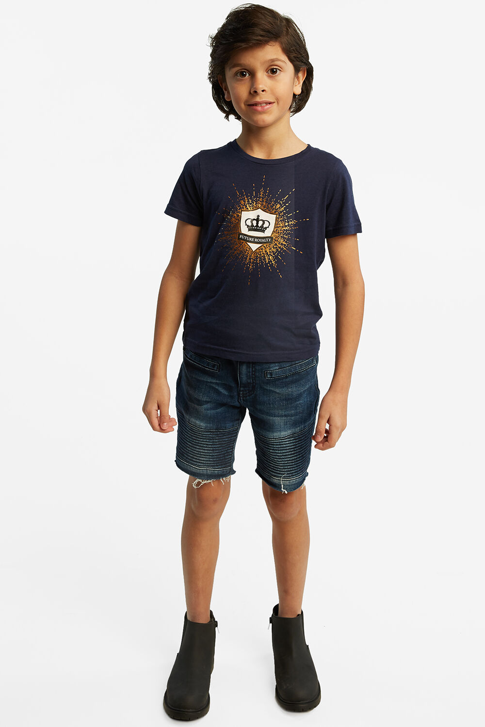 Biker Denim Short Junior Boys 210 Bottoms Bardot Junior