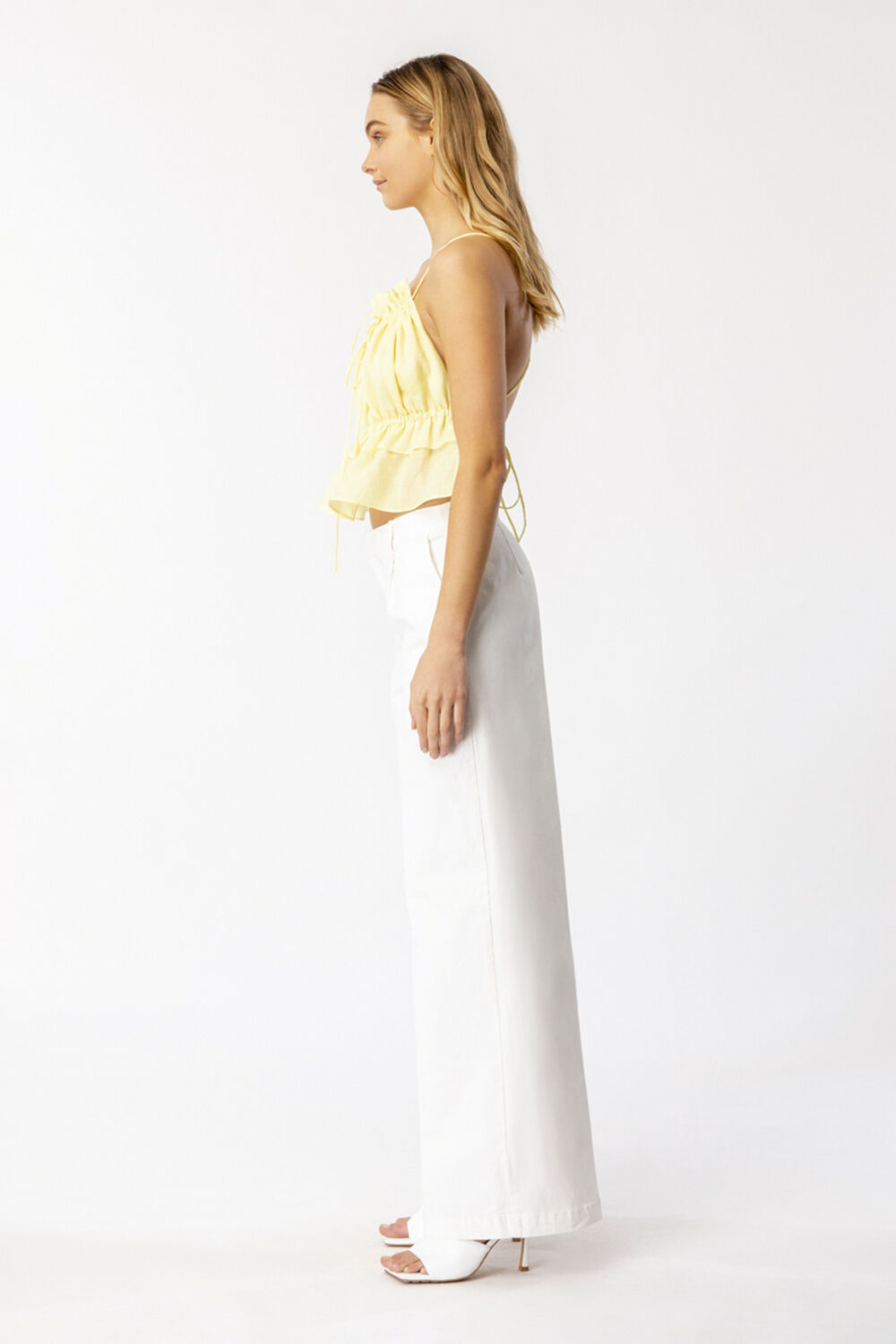 LOW RISE HIPSTER PANT in colour CLOUD DANCER