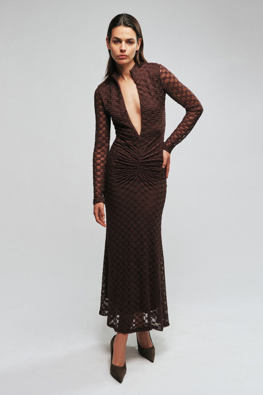 Verinka Lace Maxi Dress