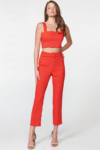 THERESE BUCKLE PANT in colour FIESTA