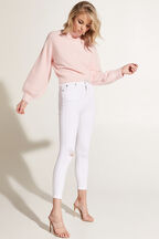 BELL SLEEVE FLUFFY KNIT in colour PINK LADY