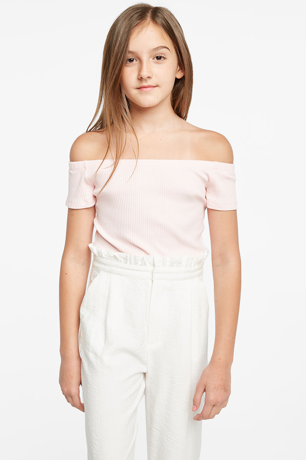 Ciara Bodysuit in Soft Rose Bardot Junior