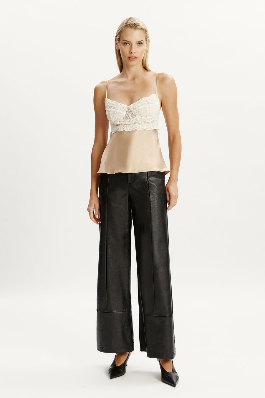 Tzarian Satin Lace Cami