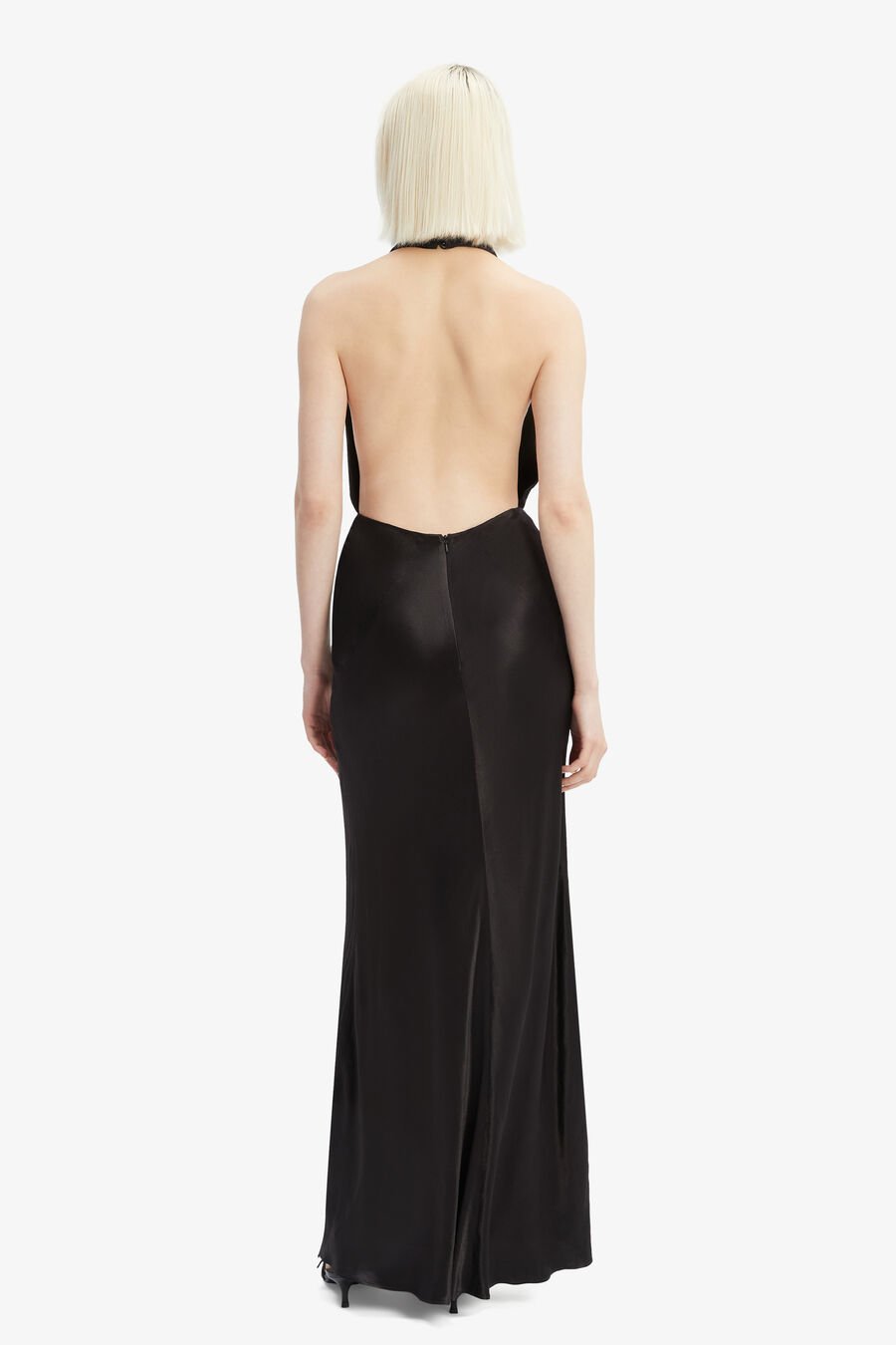 Nola Satin Cowl Maxi Dress