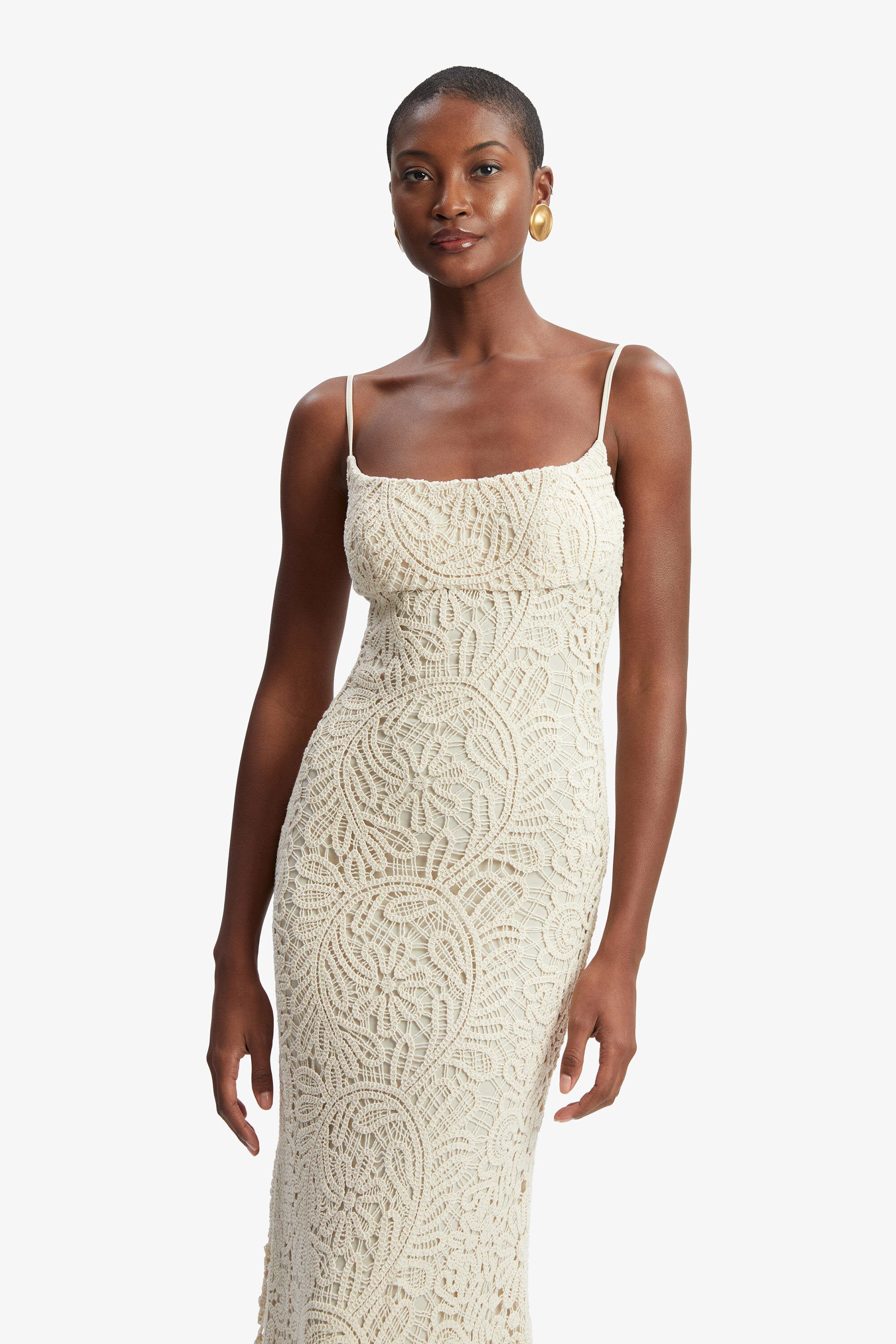 Beige bardot dress clearance