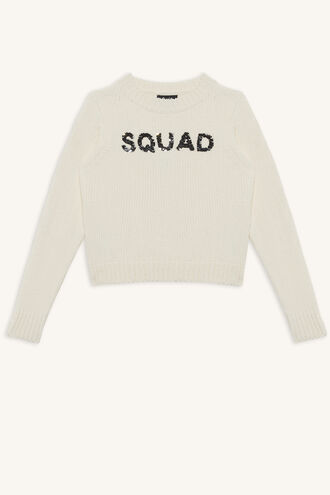 SQUAD FLIPPY KNIT in colour GARDENIA