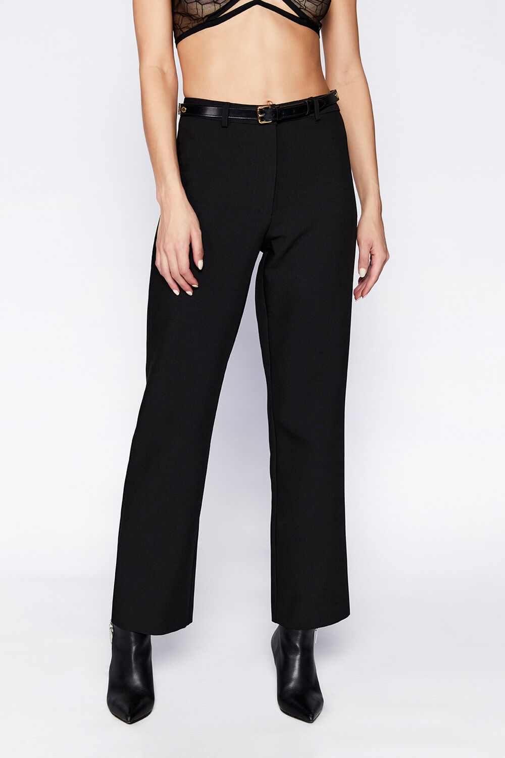 AUSTYN PANT IN BLACK in colour CAVIAR