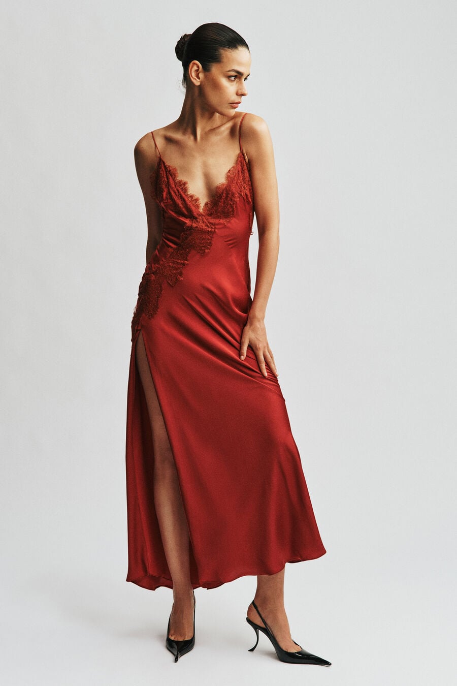 Serena Lace Detail Maxi Dress