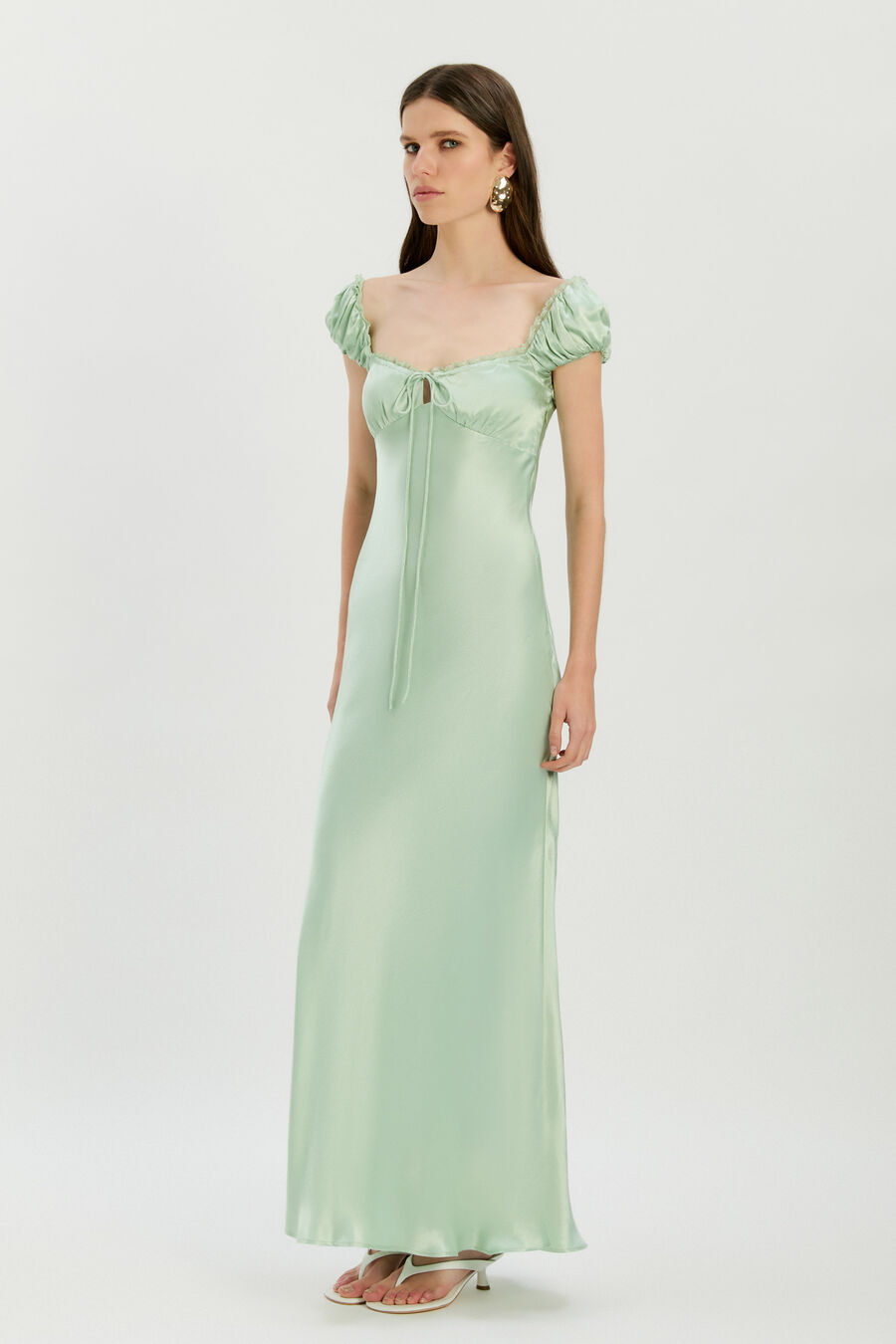 Stasia Satin Maxi Slip Dress