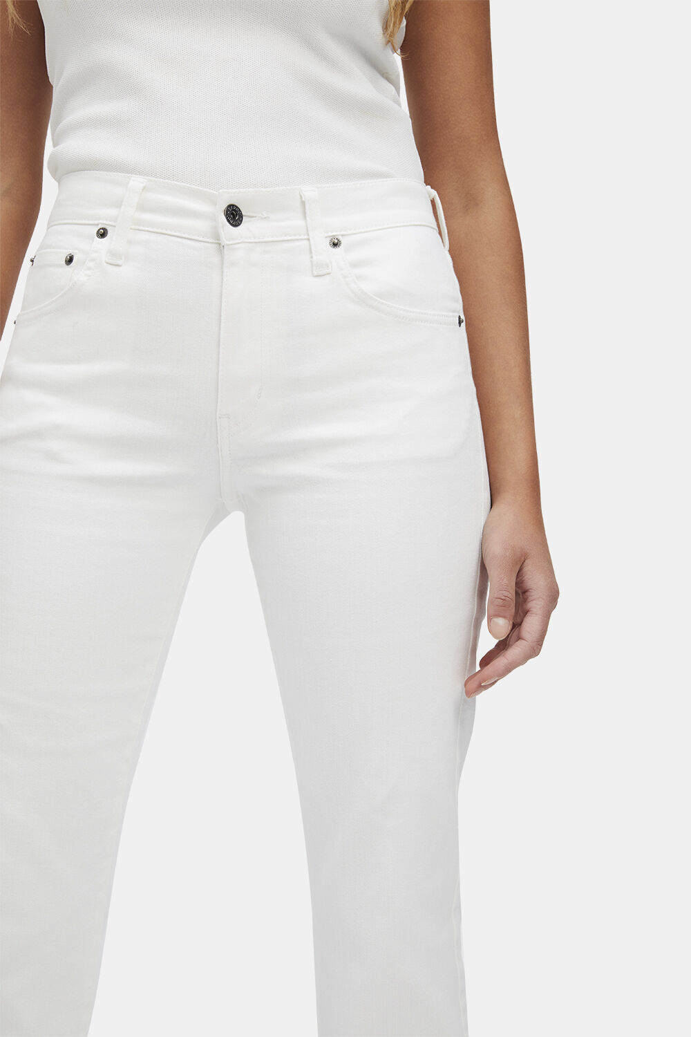 CIARA STRAIGHT JEAN in colour BRIGHT WHITE