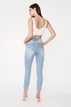 SIENNA SUPER HIGH RISE JEAN in colour BRIGHT WHITE
