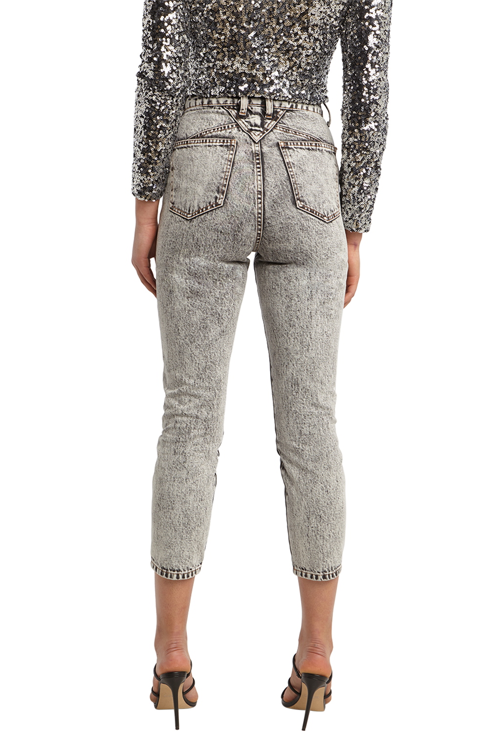 ACID WASH SLIM JEAN in colour JET SET