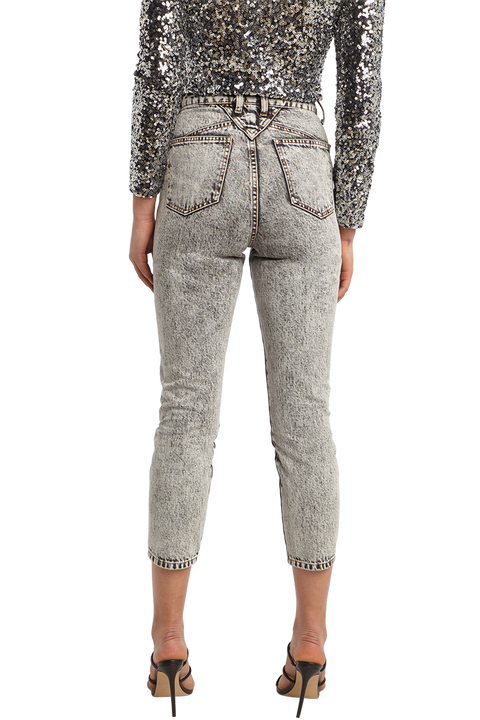 ACID WASH SLIM JEAN in colour JET SET