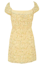 ELISA MINI DRESS in colour VIBRANT YELLOW
